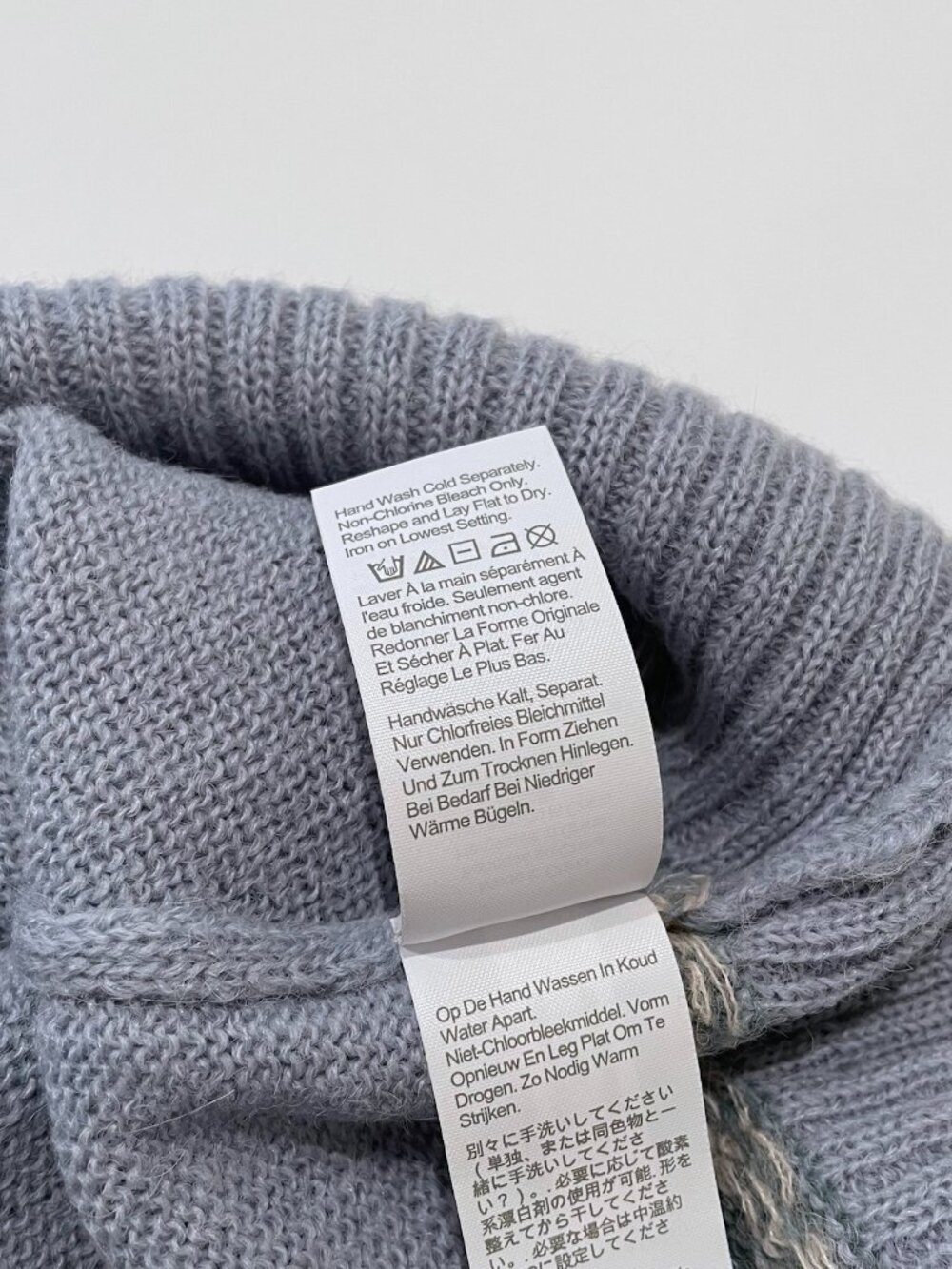 J.Crew Fair Isle Yoke Puff Sleeve Sweater - Dusky Sky Peach - Picture 6 of 6
